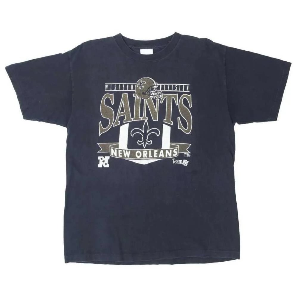 1992 New Orleans Saints Single Stitch Vintage T-Shirt Made In USA